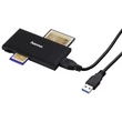 Kép 1/3 - Hama Superspeed Slim Multi usb 3.0 külső kártyaolvasó sd micro sd - fekete (181018)