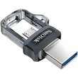 Kép 3/4 - SanDisk Dual Drive m3.0 32 GB USB micro USB pendrive mobil memória 150 MB/s (SDDD3-032G-G46) (173384)