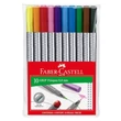 Kép 1/2 - Faber-Castell: Grip 0,4mm-es tűfilctoll szett 10db-os