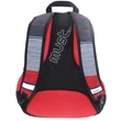 Kép 2/2 - Must: Piros-Fekete 2 az 1-ben négyrekeszes iskolatáska, hátizsák 47x25x33cm