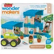 Kép 1/4 - Fisher-Price: Wonder Makers tengerparti bungaló építő készlet 35db-os - Mattel