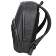 Kép 2/4 - Spirit: Fekete három rekeszes műbőr hátizsák 41x33x7,5cm