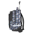 Kép 3/4 - Spirit: Trolley fekete kék mintás iskolatáska hátizsák