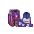 Kép 1/7 - Spirit: Heart love 5db-os iskolatáska szett kiegészítőkkel LED fénnyel