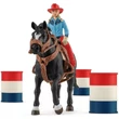 Kép 2/3 - Schleich: Farm World - Hordóverseny cowgirllel játékszett (42576)