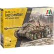 Kép 1/7 - Italeri 1/35 Sd.Kfz.173 Jagdpanther tank legénységgel téli egyenruhában makett