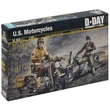 Kép 1/4 - Italeri 1/35 U.S. Motorcycles 2db katonai motorkerékpár makett