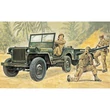 Kép 7/7 - Italeri 1/35 Willys MB katonai Jeep utánfutóval jármű makett