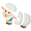 Kép 2/2 - Fa bárányos 5db-os baba puzzle - Woodyland