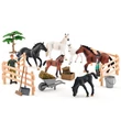 Kép 2/2 - Faunica: 25db-os játékszett Lipicai lovakkal - Woodyland