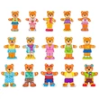 Kép 3/4 - Öltöztethető medvecsalád fa puzzle - Woodyland