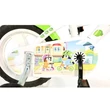 Kép 4/6 - Bluey 12” gyerek bicikli kulacstartóval és oldalkerekekkel fehér-kék-zöld színben – Dino Bikes kerékpár