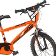 Kép 3/4 - R88 16” gyerek bicikli kulacstartóval és oldalkerekekkel narancssárga-fekete színben – Dino Bikes kerékpár