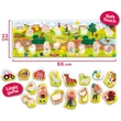Kép 2/2 - Carotina baby: Panoráma bébi puzzle 24db-os - A Farm - Lisciani
