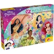 Kép 1/3 - Disney hercegnők 2 az 1-ben 24db-os puzzle és színező 35x25cm - Lisciani