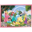 Kép 2/3 - Disney Hercegnők 2 az 1-ben 24db-os puzzle és színező 50x35cm - Lisciani