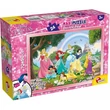 Kép 1/2 - Disney Hercegnők 2 az 1-ben maxi 24db-os puzzle és színező 70x50cm - Lisciani