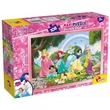 Kép 1/2 - Disney Hercegnők szivárvány 2 az 1-ben 108db-os puzzle és színező 70x50cm - Lisciani