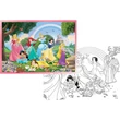 Kép 2/2 - Disney Hercegnők szivárvány 2 az 1-ben 108db-os puzzle és színező 70x50cm - Lisciani