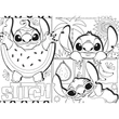 Kép 2/5 - Disney Stitch 2 az 1-ben maxi 4x48db-os puzzle és színező 35x25cm - Lisciani