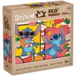 Kép 1/3 - Lilo és Stitch gyümölcsös kaland 2 az 1-ben 48db-os Eco mini puzzle és színező 35x25cm - Lisciani