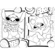 Kép 3/3 - Lilo és Stitch gyümölcsös kaland 2 az 1-ben 48db-os Eco mini puzzle és színező 35x25cm - Lisciani