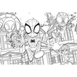 Kép 2/2 - Marvel Spidey és csapata 2 az 1-ben 24db-os puzzle és színező 50x35cm - Lisciani
