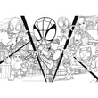Kép 2/2 - Marvel Spidey harcol 2 az 1-ben 24db-os puzzle és színező 50x35cm - Lisciani