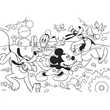 Kép 3/3 - Mickey egér 2 az 1-ben 250db-os puzzle és színező 50x35cm - Lisciani