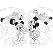 Kép 2/2 - Mickey egér 2 az 1-ben maxi 24db-os puzzle és színező 70x50cm - Lisciani