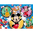 Kép 2/3 - Mickey Egér és barátai 2 az 1-ben 24db-os Eco mini puzzle és színező 35x25cm - Lisciani
