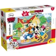 Kép 1/2 - Mickey egér és barátai 2 az 1-ben 60db-os maxi puzzle és színező 70x50cm - Lisciani