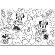 Kép 3/3 - Minnie egér 2 az 1-ben 60db-os puzzle és színező 50x35cm - Lisciani