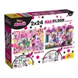 Kép 1/3 - Minnie egér 2 az 1-ben maxi 2x24db-os puzzle és színező 50x35cm - Lisciani