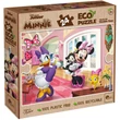 Kép 1/3 - Minnie egér és Daisy kacsa kalandjai 2 az 1-ben 24db-os Eco maxi puzzle és színező 70x50cm - Lisciani