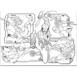 Kép 4/4 - Pókember 2 az 1-ben maxi 4x48db-os puzzle és színező 35x25cm - Lisciani