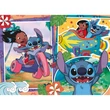 Kép 2/3 - Stitch 2 az 1-ben 60db-os Eco puzzle és színező 70x50cm - Lisciani