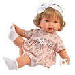 Kép 4/4 - Llorens: Carla 42cm-es síró baba virágos ruhában fejpánttal