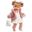 Kép 3/4 - Llorens: Júlia 42cm-es síró baba cumival rózsaszín kabátban
