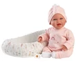 Kép 1/4 - Llorens: Mimi 42cm-es mosolygós baba cumival és babafészekkel