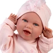 Kép 3/4 - Llorens: Mimi 42cm-es mosolygós baba cumival és babafészekkel