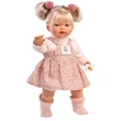 Kép 3/3 - Llorens: Roberta 33cm-es síró baba cumival pöttyös ruhában