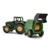 Kép 2/3 - SIKU John Deere traktor körbálázóval 1/72