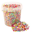 Kép 1/2 - PlayBox: 5mm-es MIDI kreatív színes vasalható gyöngyök vödörben 5000db-os szett
