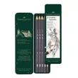 Kép 2/2 - Faber-Castell: Akvarell grafitceruza készlet fém dobozban 5db-os