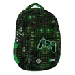 Kép 1/2 - St.Right Zöld-fekete kontroller mintás iskolatáska, hátizsák BP04 43x32x20cm