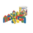 Kép 1/3 - Fa építőkocka 50db-os készlet formaválogató dobozzal - Woodyland