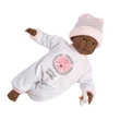 Kép 1/5 - Llorens: Cuca síró afroamerikai kislány baba 30 cm (30012)
