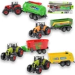Kép 1/9 - Farm Set: Mezőgazdasági traktor utánfutóval négyféle változatban 22cm