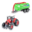 Kép 3/9 - Farm Set: Mezőgazdasági traktor utánfutóval négyféle változatban 22cm